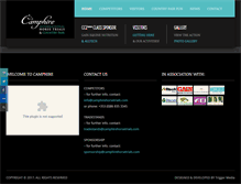 Tablet Screenshot of camphirehorsetrials.com